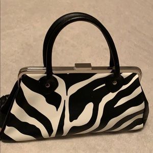 Isaac Mizrahi zebra print bag